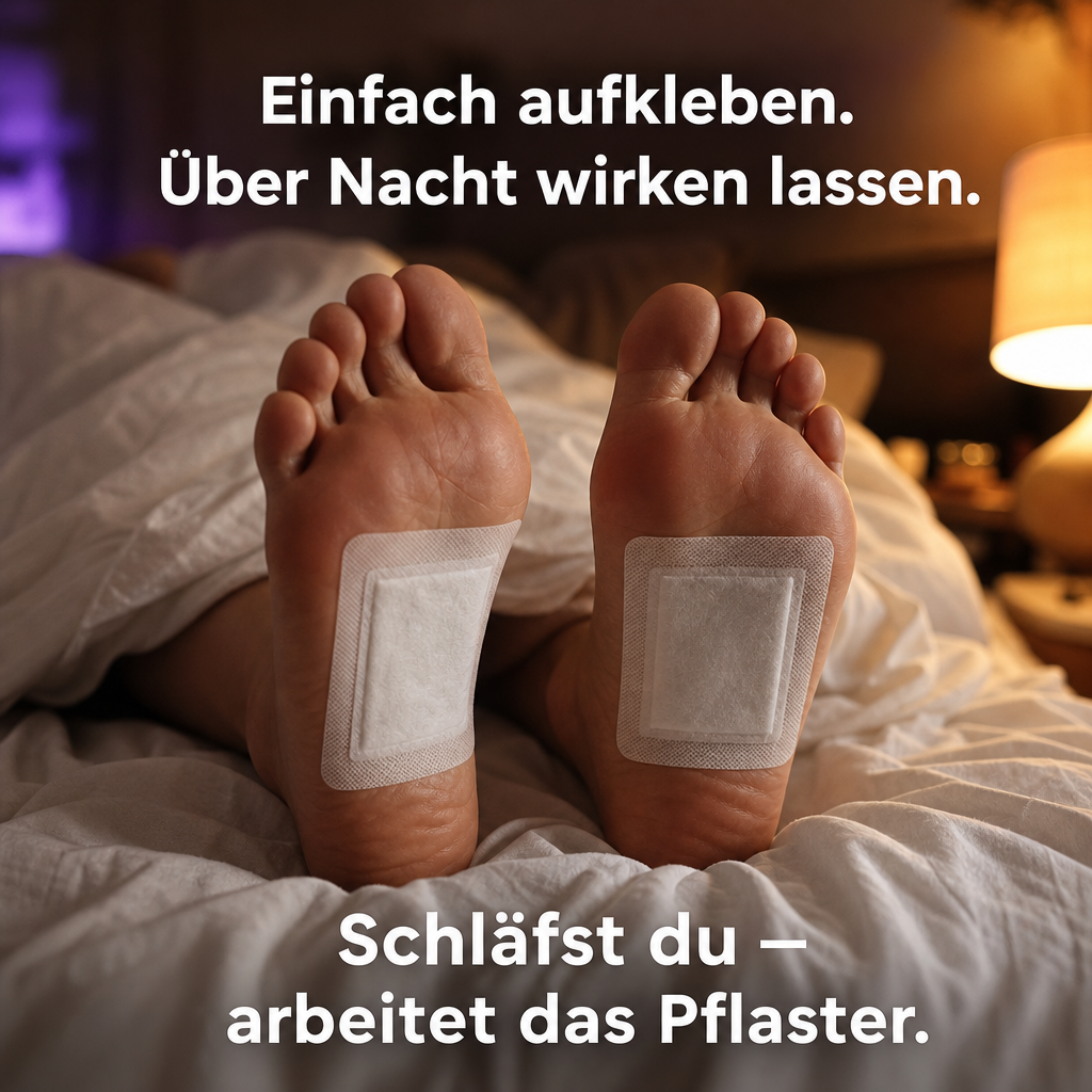 Lenvia Detox Fußpflaster - Natürliche Tiefenreinigung über Nacht