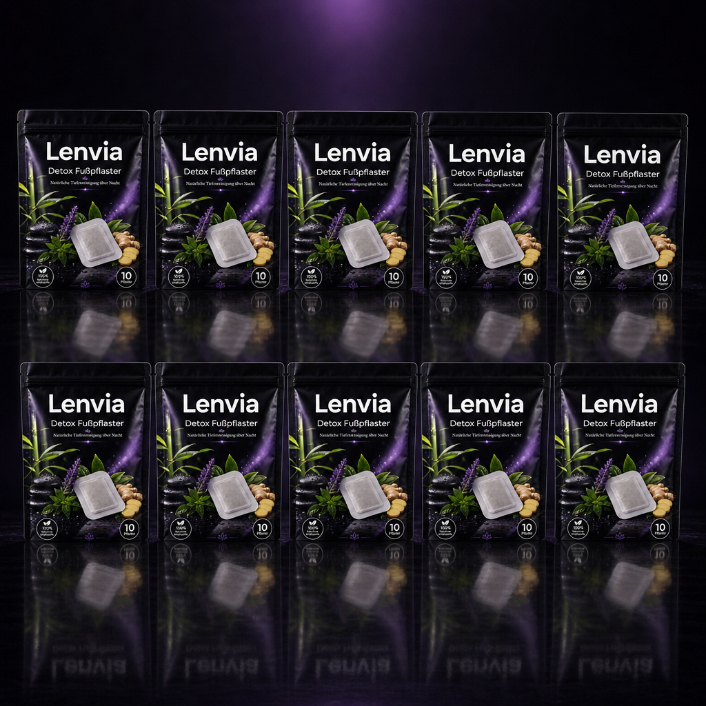 Lenvia Detox Fußpflaster - Natürliche Tiefenreinigung über Nacht
